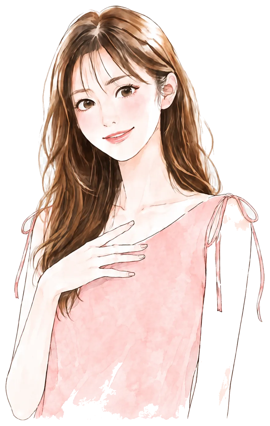 未経験でも安心して始められる女性イラスト