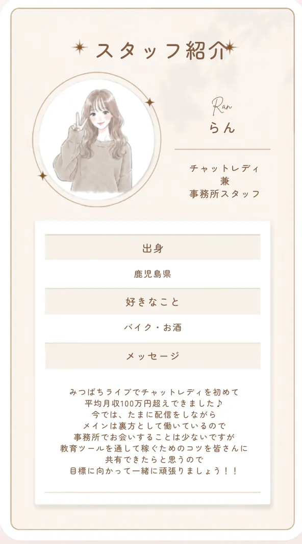 スタッフ紹介 らん