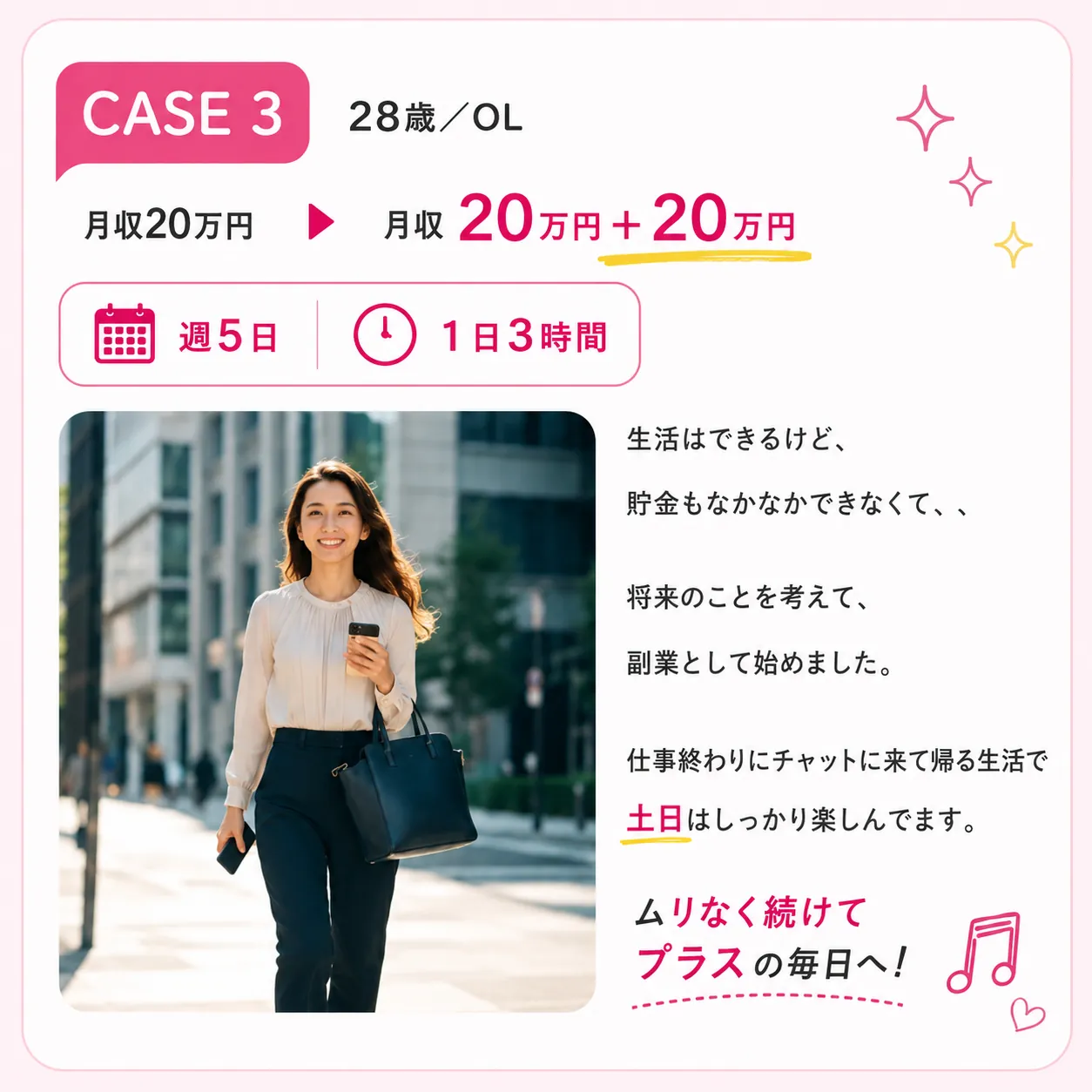 口コミレビュー CASE3 OL